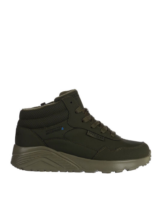 Skechers Uno Lite High Χακί Skechers Uno Lite High Χακί