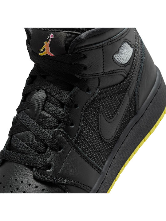 Air  1 Mid Se Adidasi Copii High Negre