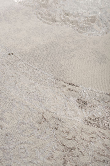 Viokarpet 6341f Сив Визон Кръгъл 160x160 Килими за дневна