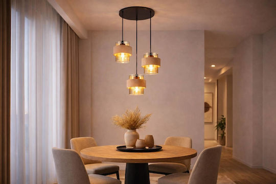 Globo Lighting Κρεμαστό Φωτιστικό Μαύρο