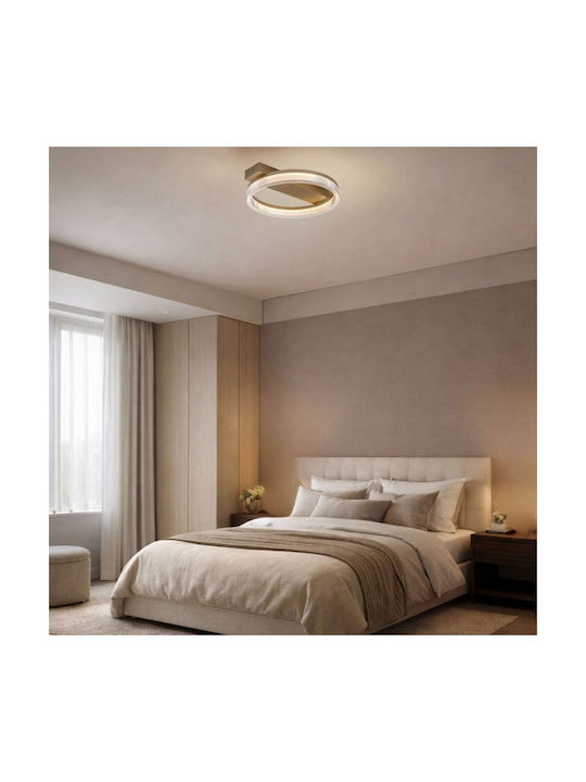 Rabalux Smart Deckenleuchte montieren 37cm Gold mit Integrierte LED und Fernbedienung
