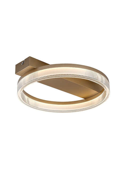 Rabalux Smart Deckenleuchte montieren 37cm Gold mit Integrierte LED und Fernbedienung
