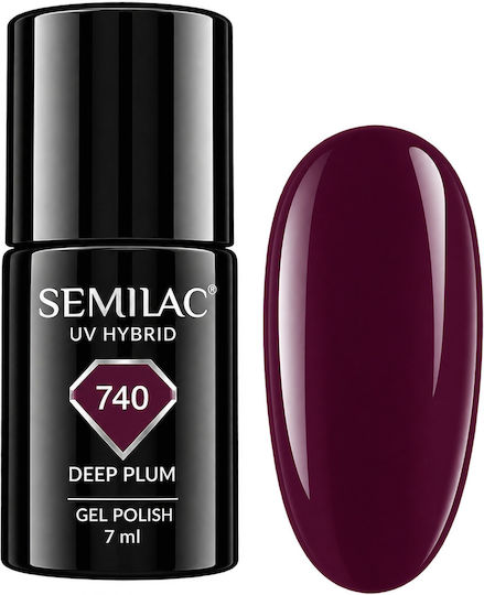 Semi Permanent Nail Polish 740 Deep Plum 7ml