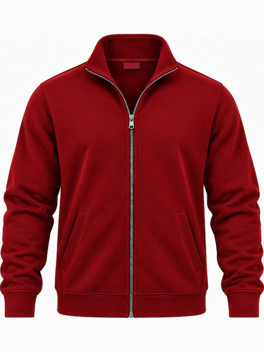 Herren Fleecejacke Rot