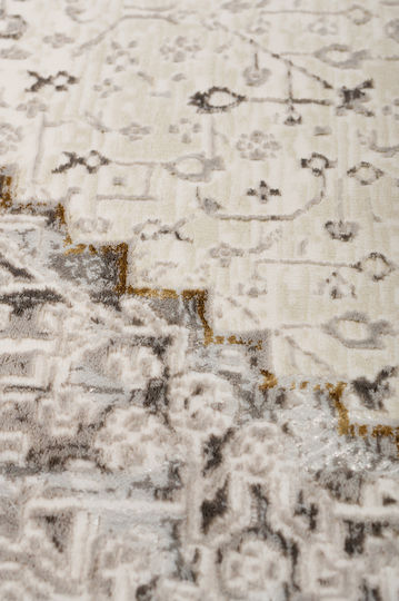 Biokarpet Senbrun 9311α S Бял P Златен 80x150