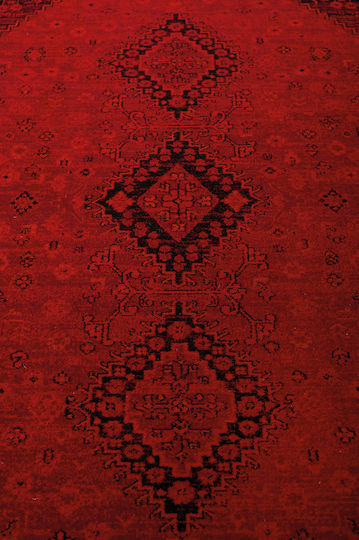 Biokarpet Mauri 01991a Burgundischer Wohnzimmer Teppich 80x150