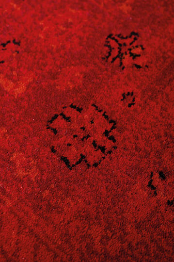 Biokarpet Mauri 01991a Burgundischer Wohnzimmer Teppich 80x150