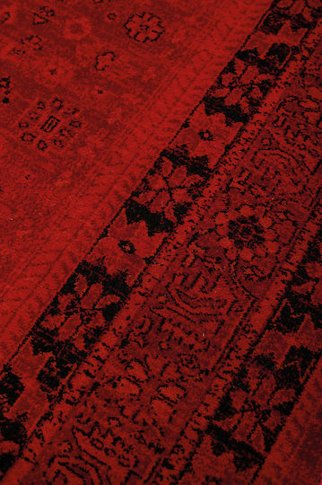 Biokarpet Mauri 01991a Burgundischer Wohnzimmer Teppich 80x150