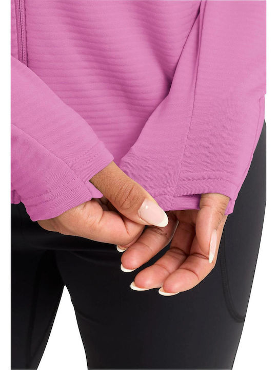 Fleece Cardigan Pentru Femei Roz