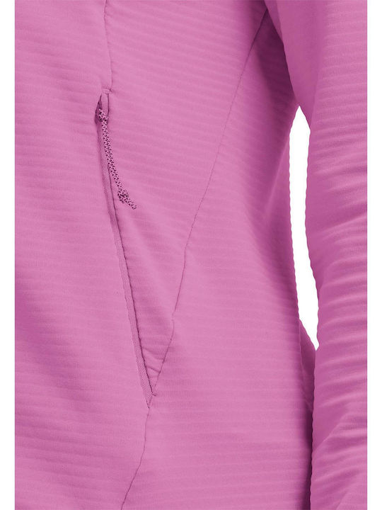 Fleece Cardigan Pentru Femei Roz