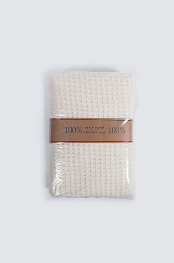 Naf Naf Waffle Κουβέρτα Πικέ Μονή 160x240εκ. Cream