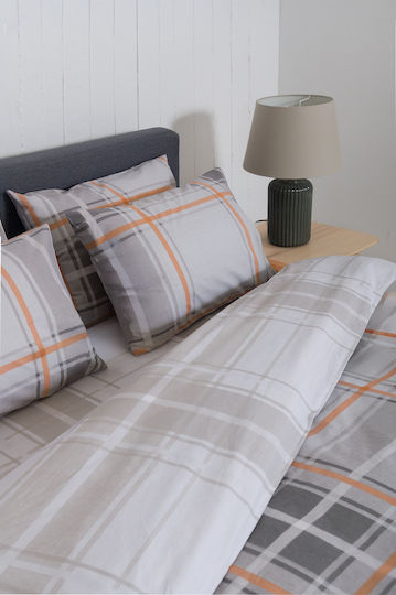 Viokarpet Duvet Cover Naf Naf Summit 153 Andes Orange Set Duvet Cover Single