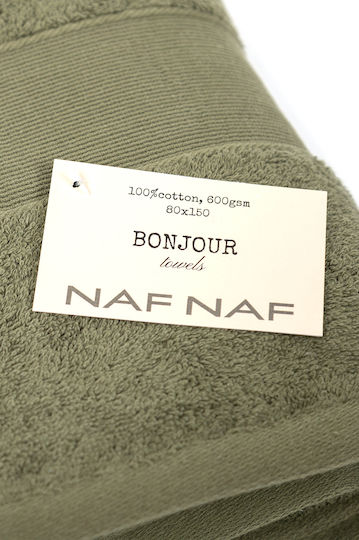 Biokarpet Naf Naf Bonjour Towels Olive Green-30x50