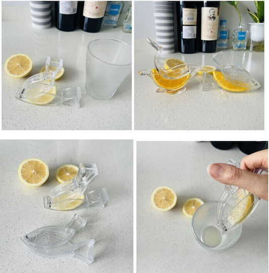 Presă de mână pentru lămâie din plastic 126565