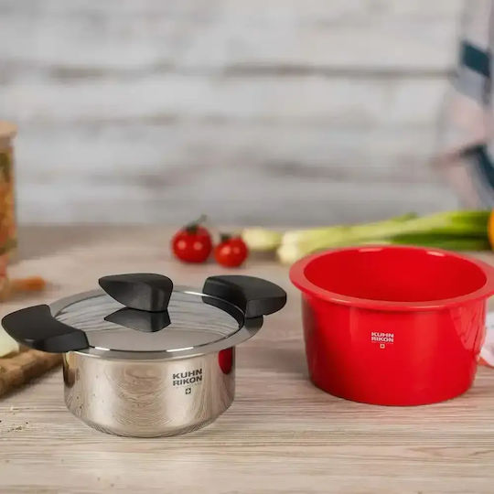 Kuhn Rikon Oală adâncă din oțel inoxidabil 1lt / 14cm