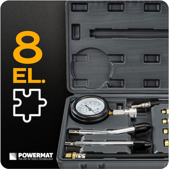 Kompressionsdruckmesser Benzin 8-Teile Set Pm-mcsb-8t