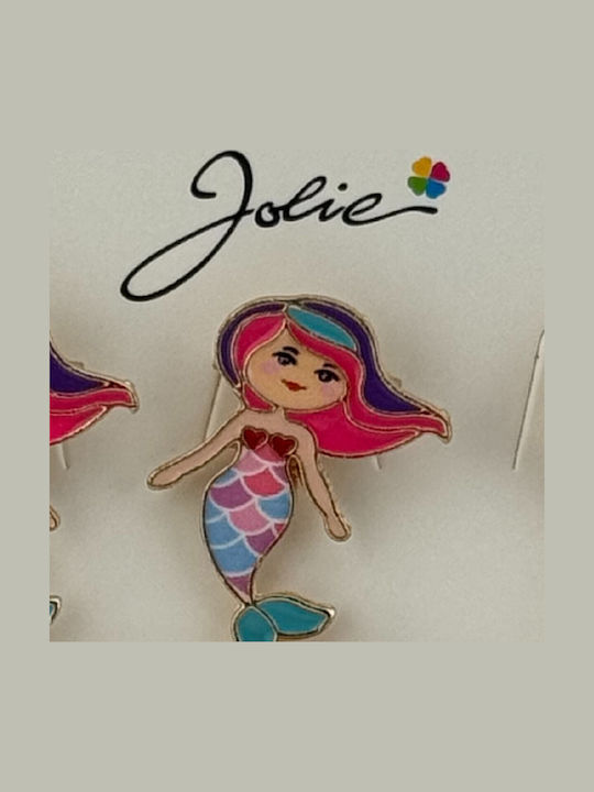 Set 12 Pinuri Mărțișor Copii Jolie Design Sirenă Multicolore