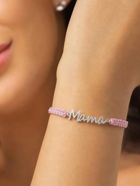 Pink Bracelet Mama Pendant