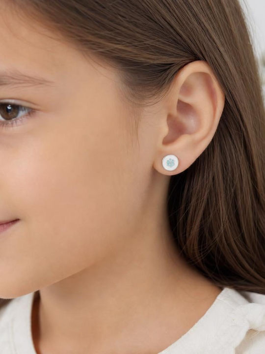 Jolie Silver Turquoise Stud Earrings
