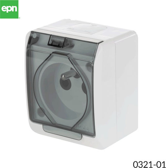 Elektro Plast Einzeln Externe Steckdose Wasserdichte Graue