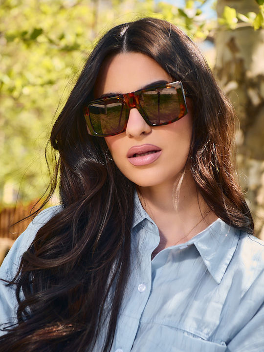 Leegio Damentragen Sonnenbrille mit Braunen Schildkrötenrahmen und Verlaufsfarbe Gläser Leegio Damentragen Sonnenbrille mit Braunen Schildkrötenrahmen und Verlaufsfarbe Gläser