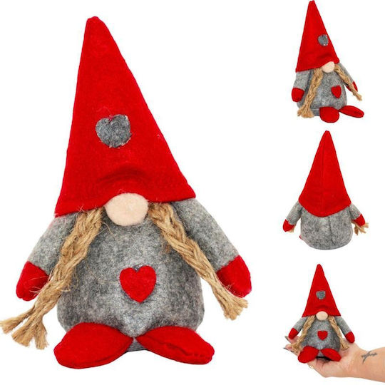 Decorative Christmas Santa Beige Plastic 14cm