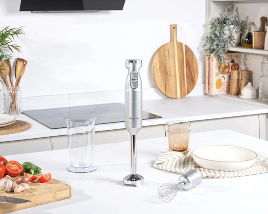 Salter Handmixer mit Inox-Stab 1000W Grau