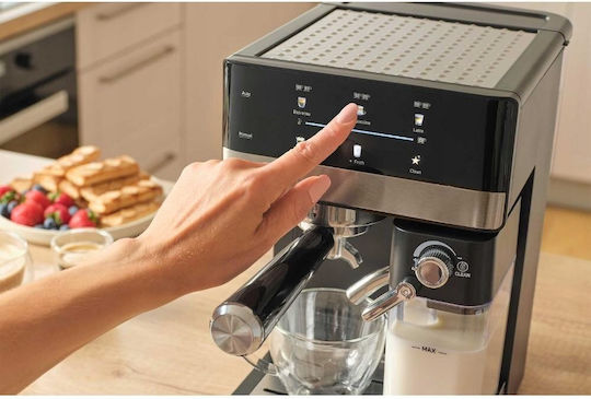 Sencor Автоматична Еспресо Кафемашина 1350W 20bar За Cappuccino Черна SES 4060BK