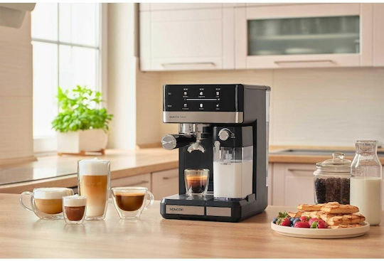 Sencor Автоматична Еспресо Кафемашина 1350W 20bar За Cappuccino Черна SES 4060BK