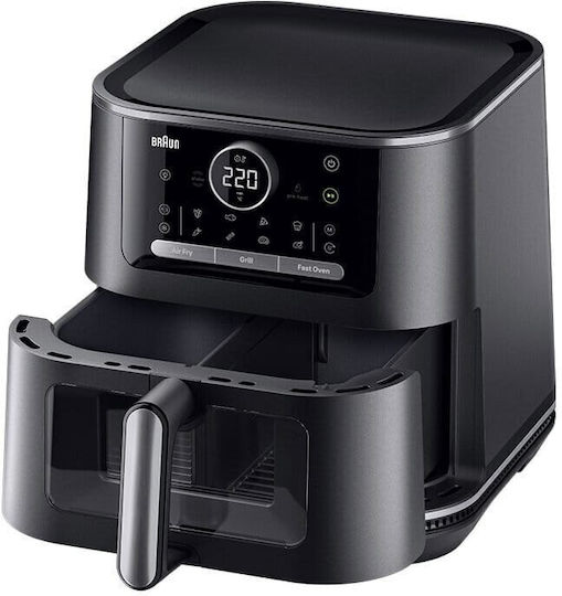 Braun Air Fryer 8lt Μαύρο HF7076BK