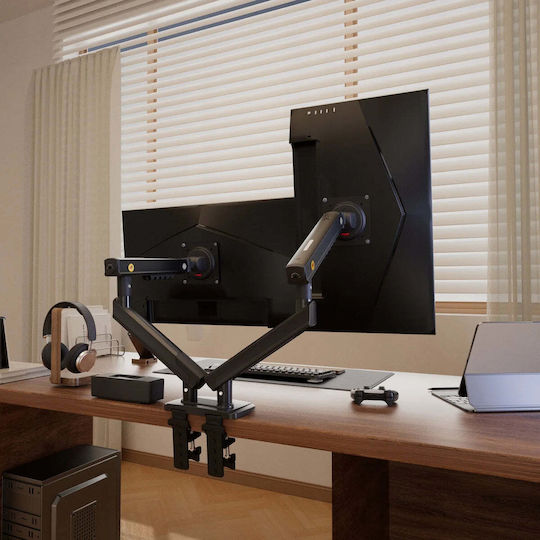 North Bayou A5C Desktop Stand for 2 Monitors up to 32" with Arm