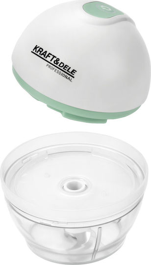 Kraft & Dele Mini Tocatoare Multi 28W cu Recipient 150ml Alb