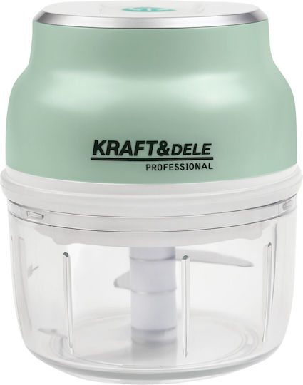 Kraft & Dele Mini Tocatoare Multi 28W cu Recipient 150ml Alb