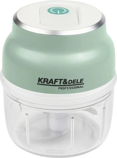 Kraft & Dele Mini Tocatoare Multi 28W cu Recipient 150ml Alb