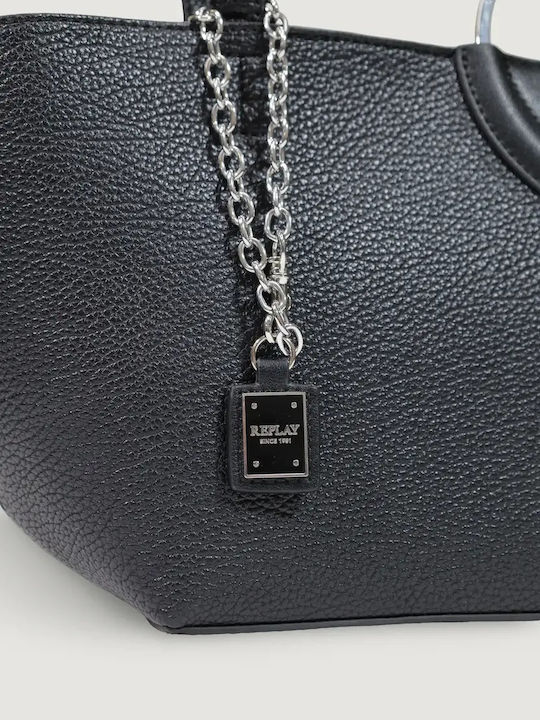 Women's Black Shopper Bag