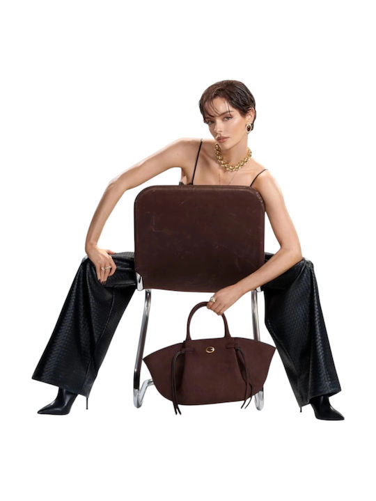 Allegra Gestricktes Damentaschen-Set für Schulter und Crossbody Espresso