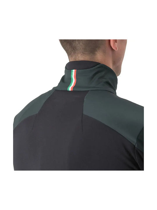 Castelli Jachetă Cortavânt Pentru Ciclism Pentru Bărbați Mânecă Lungă Verde