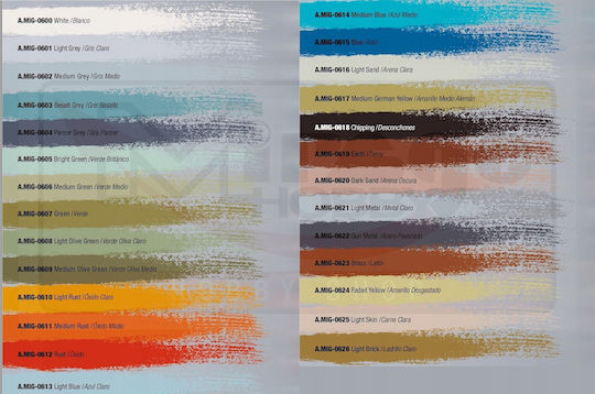 Acrylicos Vallejo Modellbau-Farben Hell Orange 40ml