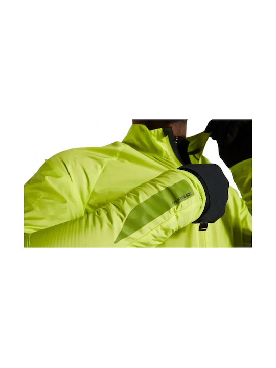 Specialized Jachetă Cortavânt Pentru Ciclism Pentru Bărbați Mânecă Lungă Galbenă