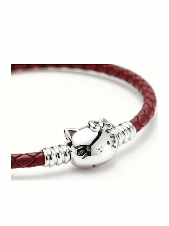 Red Bracelet Cat Charm