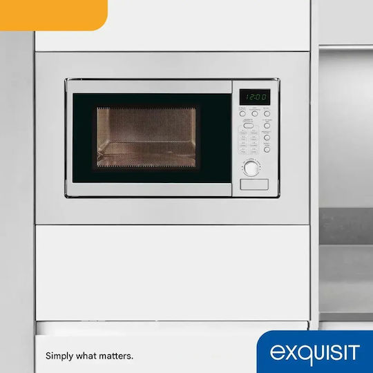 Exquisit Cuptor cu microunde încorporabil cu grill 20lt gri