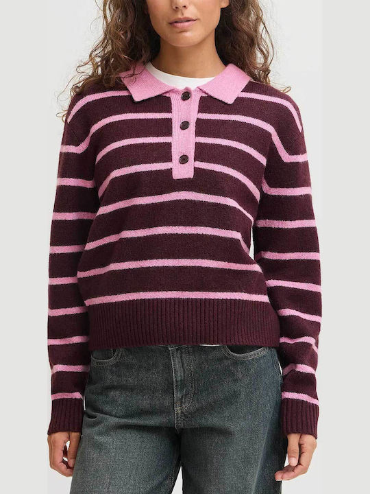 Jack & Jones Women's Striped Sweater Orchid Smoke