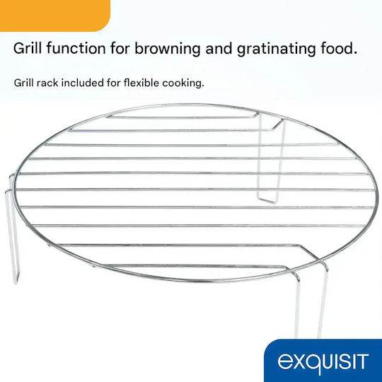 Exquisit Eingebauter Mikrowellenofen mit Grill 25lt Schwarze