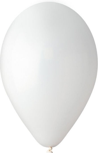Set 10 Baloane Latex Albe 23 cm