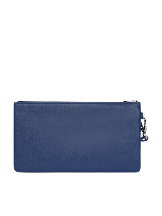 Small Leather Women's Wallet Blue