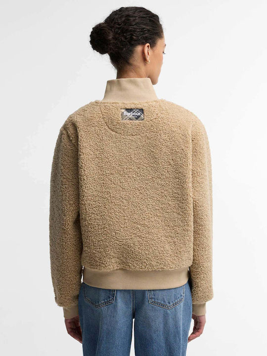 Winters Damen Fleece Bluse Beige