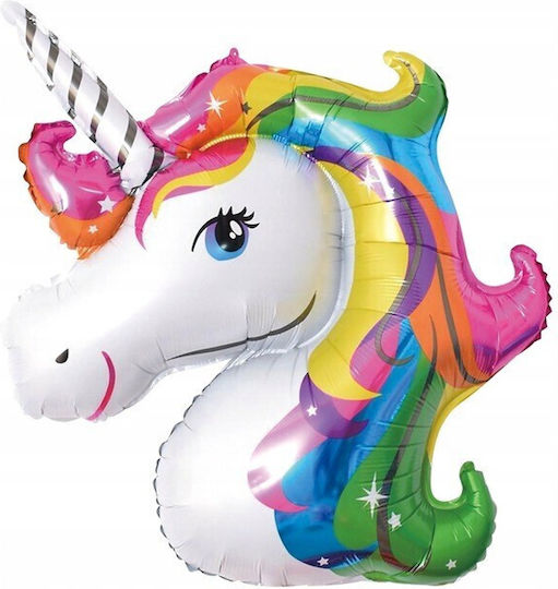 Flippy Geburtstags Luftballon Einhorn Folie Jumbo Weiß 108cm