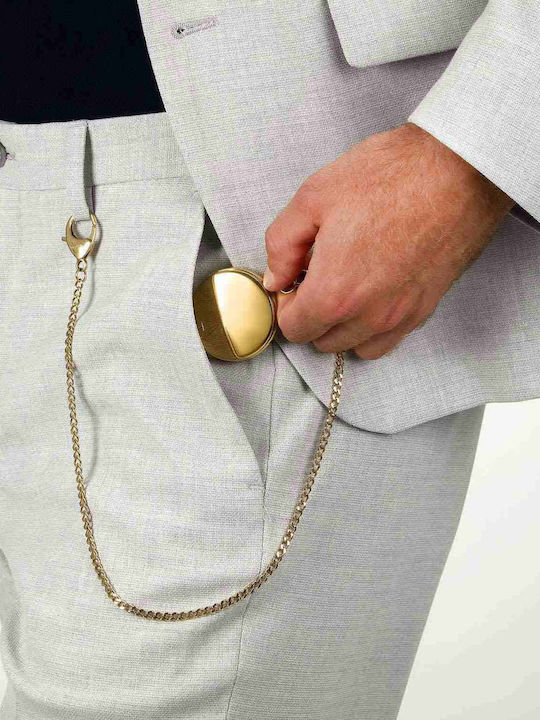 Men's Pocket Watch Automatic Gold