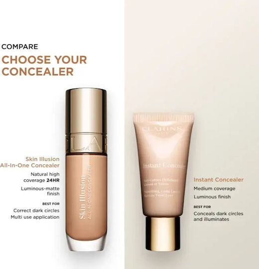 Clarins Skin Illusion Allinone Liquid Concealer 09 10ml