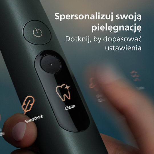 Philips Sonicare Diamondclean 9000 Water Flosser με Αισθητήρα Πίεσης και Θήκη Ταξιδίου Πράσινο